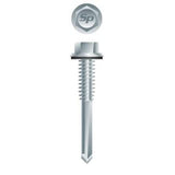 Strong-Point HA54 – Self Drilling Unslotted Indented Hex Washer Head, Zinc Plated with Bonded NEO-EPDM Washer, 12-24 x 3, Case Quantity: 1000