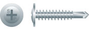 8-18 x 1-1/4 Phillips Modified Truss Head Self-Drilling Screw Zinc Plated