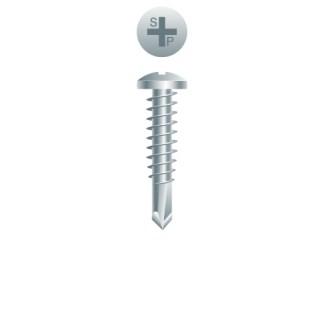 10-16 x 3/4 Phillips Pan Head Self-Drilling Screw Zinc Plated