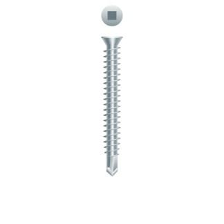 6-20 x 1-5/8 Square Drive Trim Head Self-Drilling Screw Zinc Plated