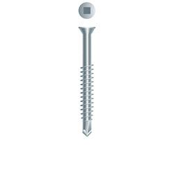 6-20 x 2-1/4 Square Drive Trim Head Self-Drilling Screw Zinc Plated