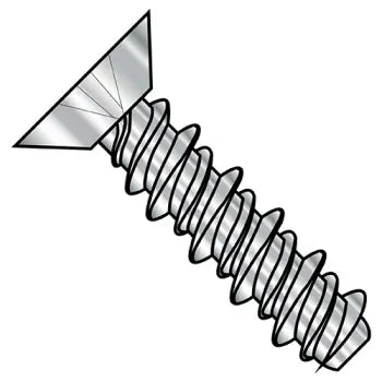 4-24 x 1/4 Phillips Flat Undercut High Low Screw Fully Threaded 4 10 Stainless Steel