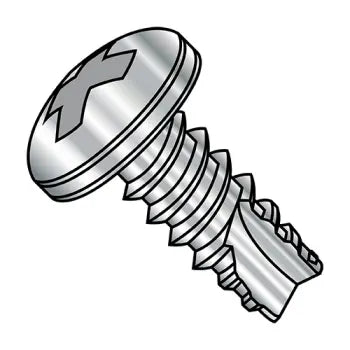 4-24 x 3/4 Phillips Pan Head Thread Cutting Screw Type 25 Fully Threaded 18-8 Stainless Steel