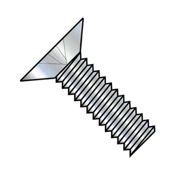 2-56 x 1/8 Phillips Flat 100 Degree Machine Screw Fully Threaded Zinc Plated