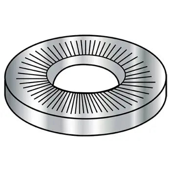 JFAST M4WCRA2 - M4X10X0.9  Metric Serrated Conical Spring Washers type M A2 Stainless Steel, Case Quantity: 
10,000