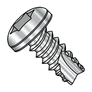 6-20 x 3/8 Six Lobe Pan Head Thread Cutting Screw Type 25 Fully Threaded 18-8 Stainless Steel