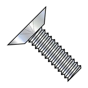 2-56 x 3/8 Phillips Flat Undercut 100 Degree Machine Screw Fully Threaded Zinc Plated