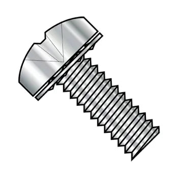 2-56 x 1/2 Phillips Pan Internal Sems Machine Screw Fully Threaded 18-8 Stainless Steel