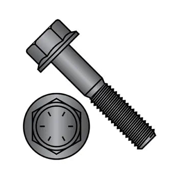 JFAST 7664BF - 3/4-16X4  Hex Head Flange Non Serrated Frame Bolt IFI-111 2002 Grade 8 Black Phosphate, Case Quantity: 
70