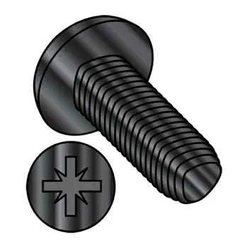 JFAST M48D7500CBZ - M4-0.7X8  Din 7500 C Metric Type Z Pan Thread Rolling Screw Full Thread Black Zinc BakeWax, Case Quantity: 
700