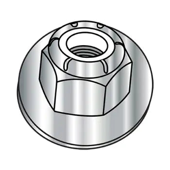 JFAST M6D6926A2 - M6-1.0  Metric Din 6926 Hex Nylon Insert Flange Locknut Non-Serrated A2 Stainless Steel, Case Quantity: 
1,000