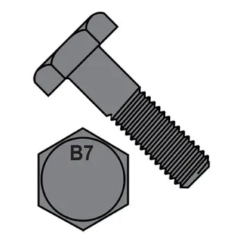 JFAST 8764BHH7 - 7/8-9X4  Heavy Hex Bolt Grade B7 ASTM A193 Plain, Case Quantity: 
45