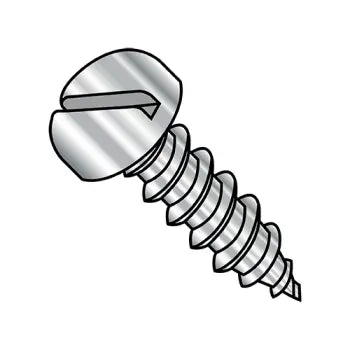 4-24 x 1/4 Slot Pan Head Self-Tapping Sheet Metal Screw Screw Type AB Fully Threaded 18-8 Stainless