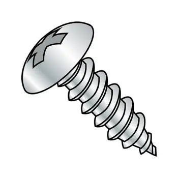 6-18 x 7/16 Phillips Truss Head Self-Tapping Sheet Metal Screw Type A Fully Threaded Zinc Plated