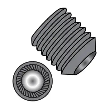 JFAST M6020SSCKI - M6X20  Metric Socket Set Screw Knurl Cup Point Plain Imported, Case Quantity: 
25