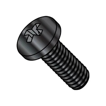 JFAST MS51958-62B - 10-32X7/16  MS51958-B Phil Pan Machine Screw Fine Full Thread 300 Series S/S DFAR Black Ox, Case Quantity: 
1,000