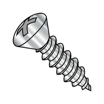 6-18 x 3/8 Phillips Oval Self-Tapping Sheet Metal Screw Type A Fully Threaded 18-8 Stainless Steel