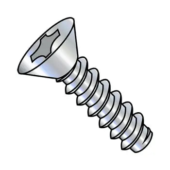 2-32X3/16  Phillips Flat Self Tapping Screw Type B Fully Threaded Zinc