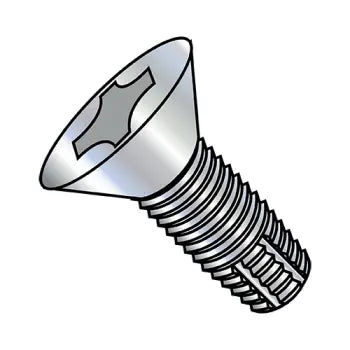 2-56 x 1/4 Phillips Flat Thread Cutting Screw Type F Fully Threaded Zinc Plated