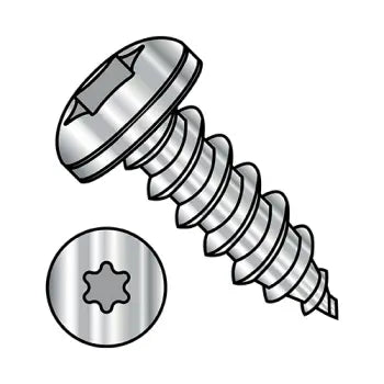 6-18 x 5/8 Six Lobe Pan Head Self-Tapping Sheet Metal Screw Type A Fully Threaded 18-8 Stainless Steel