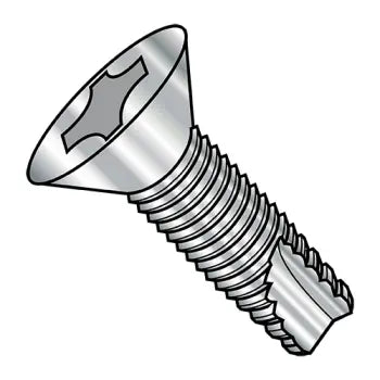 6-32 x 3/8 Phillips Flat Thread Cutting Screw Type 23 Fully Threaded 18-8 Stainless Steel