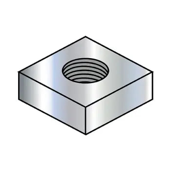 2-56 Square Machine Screw Nut Zinc Plated