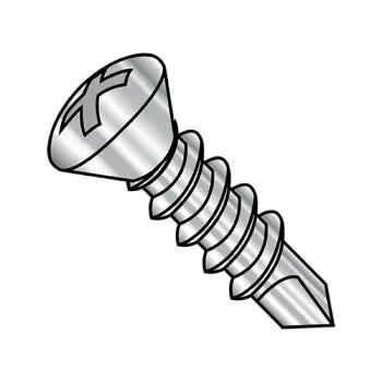 6-20 x 1 Phillips Oval Self Drilling Screw Fully Threaded 18-8 Stainless Steel