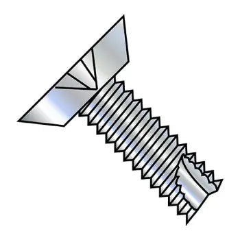 4-40 x 1/4 Phillips Flat Undercut Thread Cutting Screw Type 23 Fully Threaded Zinc Plated