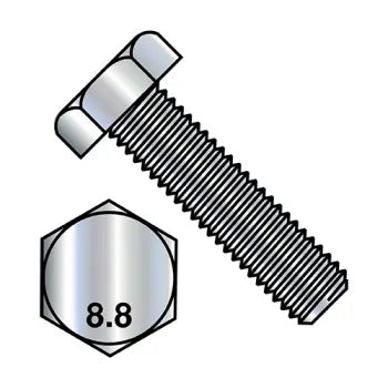 JFAST M860D9338 - M8X60  Din 933 Class 8.8 Steel Metric Fully Threaded Cap Screw Zinc, Case Quantity: 
300