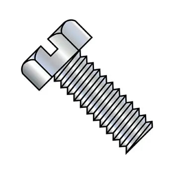 4-40 x 5/16 Slotted Indented Hex Head (no washer) Machine Screw Fully Threaded Zinc Plated