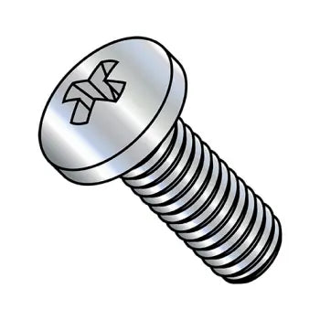 2-56 x 1/8 Phillips Pan Machine Screw Fully Threaded Zinc Plated