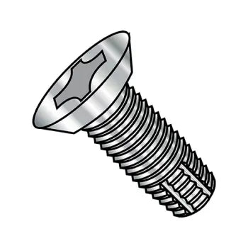 4-40 x 1/4 Phillips Flat Head Undercut Thread Cutting Screw Type F Fully Threaded 18-8 Stainless Steel