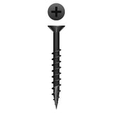 Strong-Point X824NB – Phillips Flat Head with Nibs Particle Board Screw, Type 17, Black Oxide, 8 x 1-1/2, Case Quantity: 6000