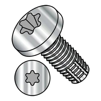 4-40 x 1/4 Six Lobe Pan Head Thread Cutting Screw Type F Fully Threaded 18-8 Stainless Steel