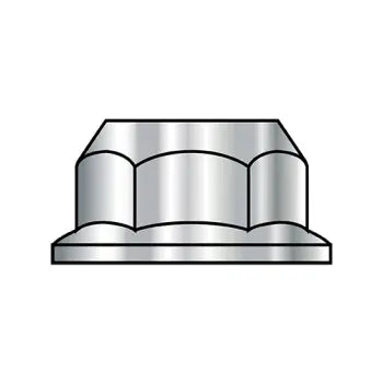 JFAST M6D6923-10 - M6-1  Din 6923 Metric Class 10 Hex Flange Nut Non Serrated Zinc Bake ROHS, Case Quantity: 
3,000