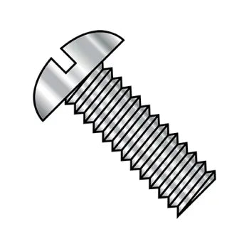 2-56 x 3/16 Slotted Round Machine Screw Fully Threaded 18-8 Stainless Steel